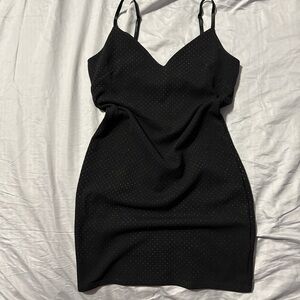 Topshop Elegant Black Mini Dress